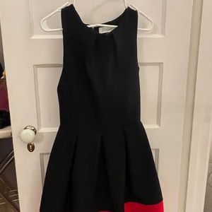 Fun Black and Red Fit and Flare Dress by Closet, London UK 10 US 6